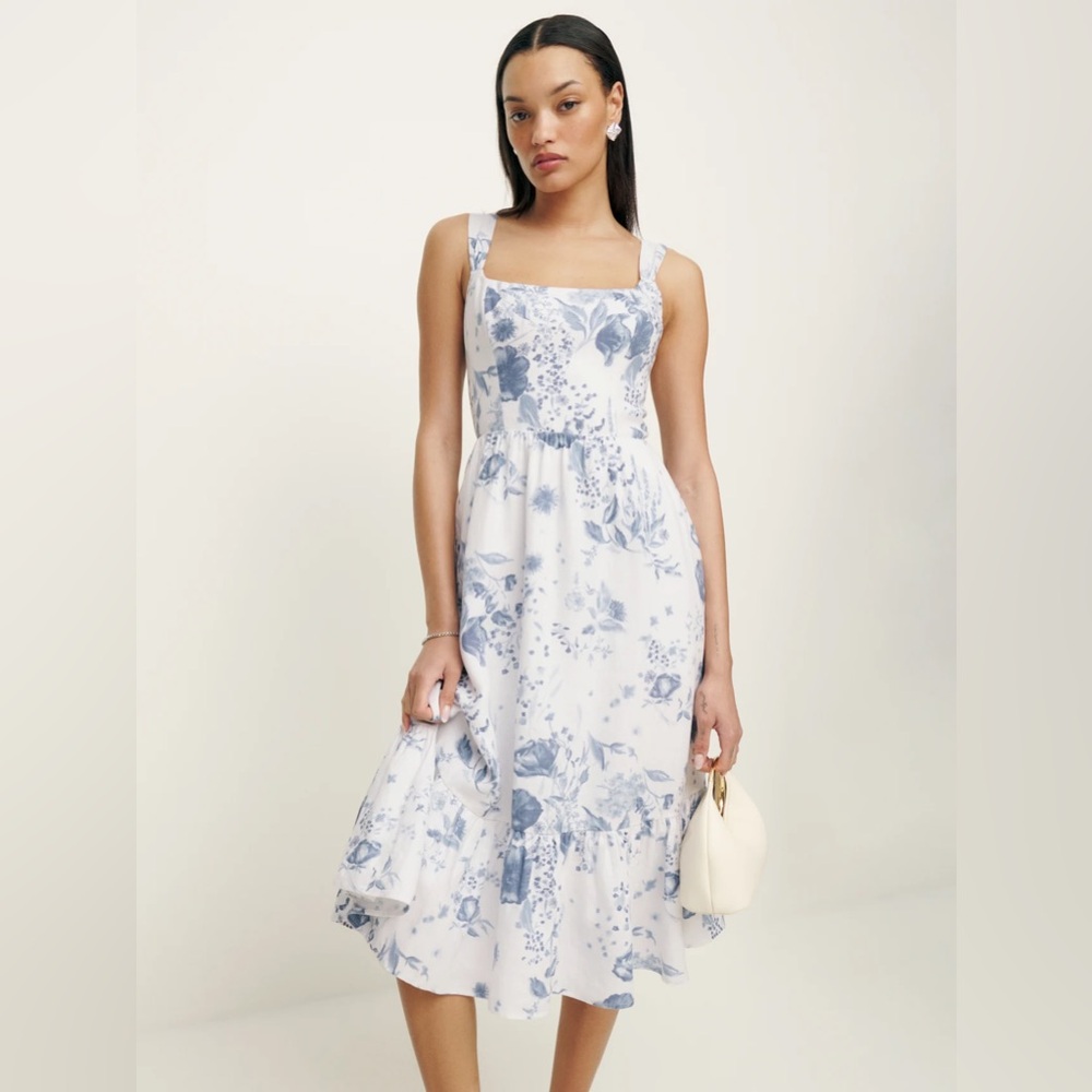 Reformation bucatini linen dress (12) - never worn with tag